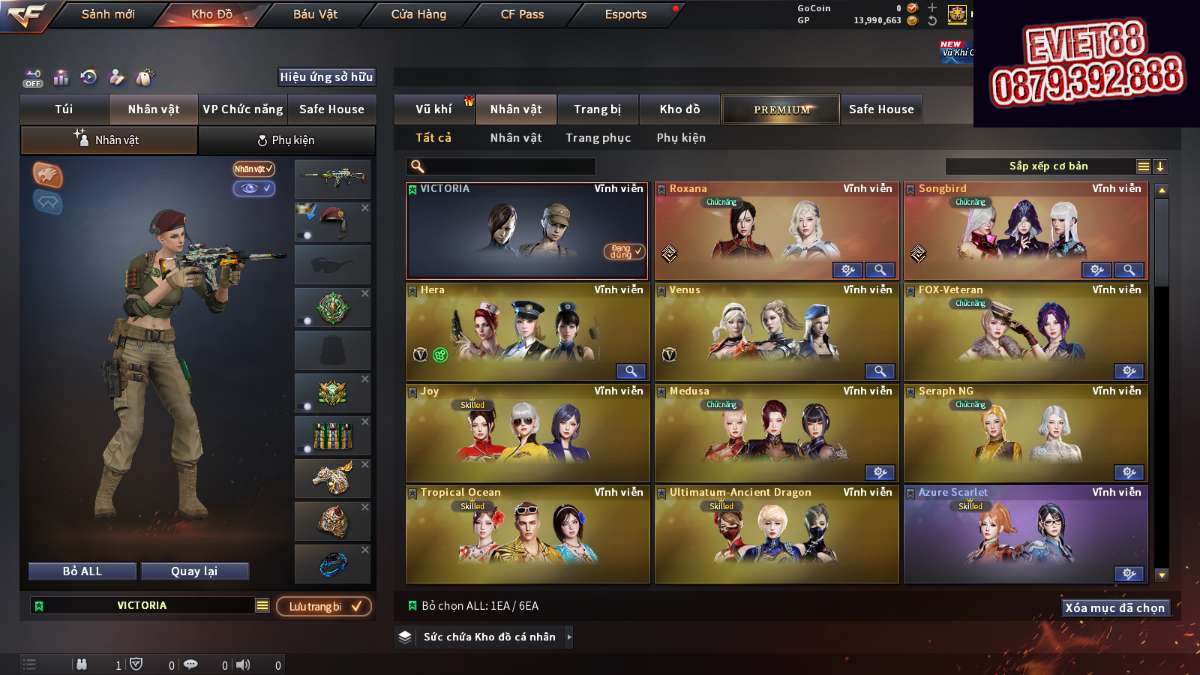 shop acc cf uy tin gia re